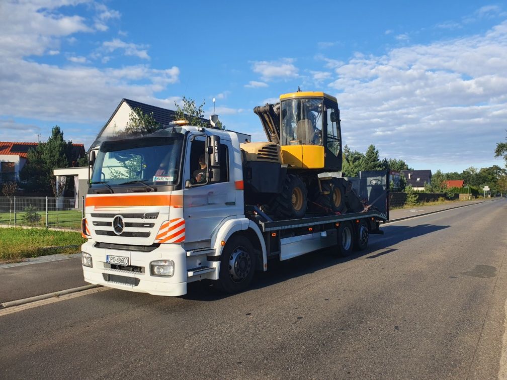 Wypożyczenie Wynajem Lawety Ciężarowej z płytą hydrauliczna