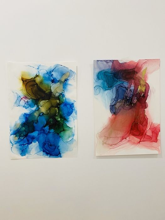 Картина подарок разные техники нанесения