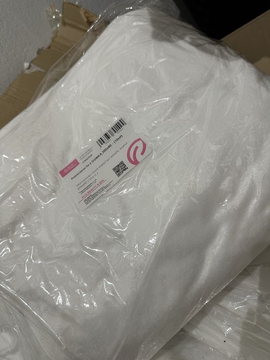 Jednorazowe prześcieradła białe z gumką 200x80