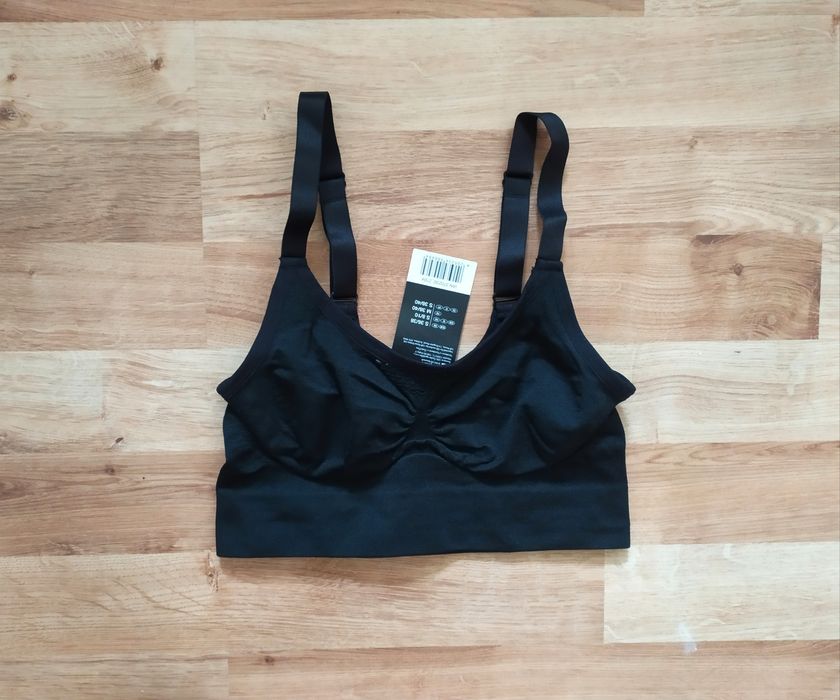Nowe biustonosz sportowy S czarny 36 siłownia do biegania stanik bra