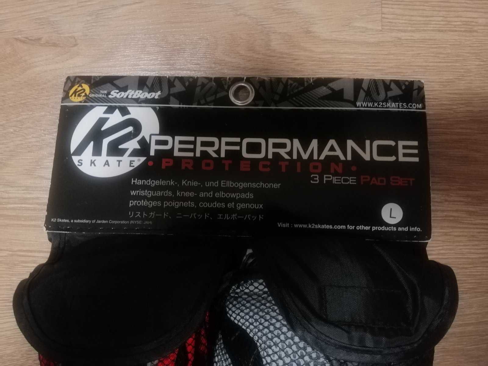 Комплект защитных накладок K2 Skate Performance Pad Set L