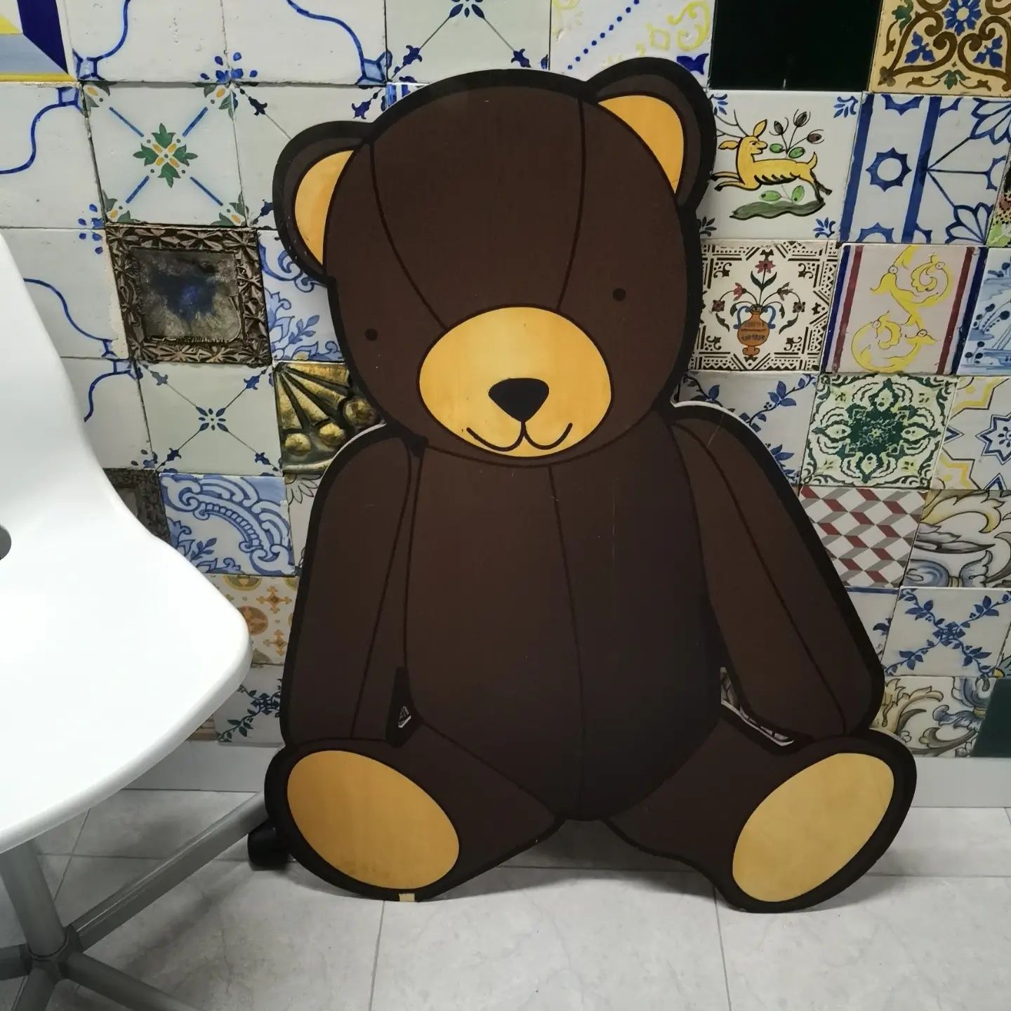 Teddy bear em Madeira com 95cms