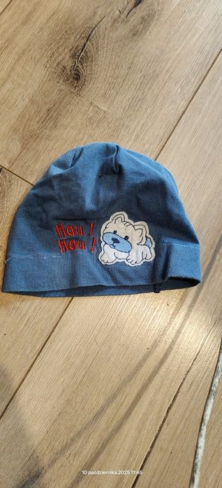 Trzy czapeczki niemowlęce chłopięce