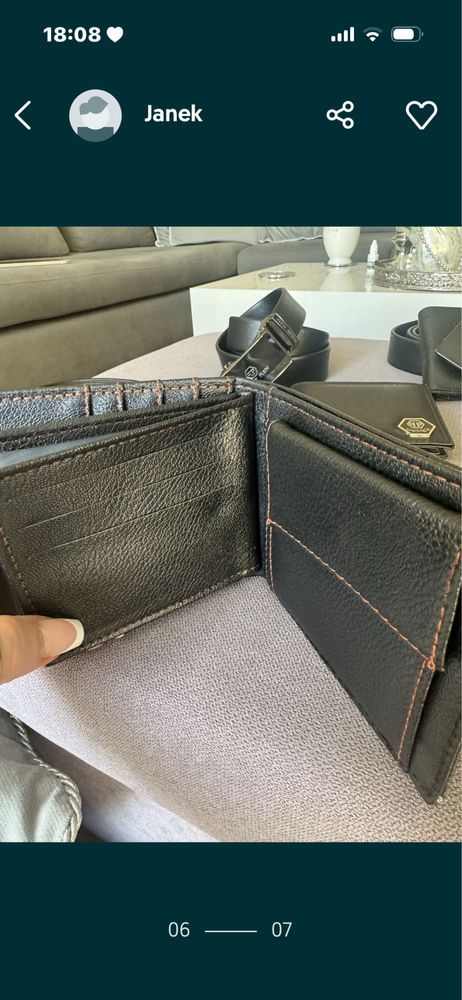 Komplet pasek i portfel