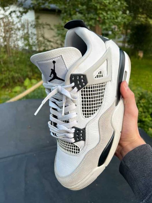 Buty meskie Mokasyny Nike_Jordan_4_retro_military_black R.44