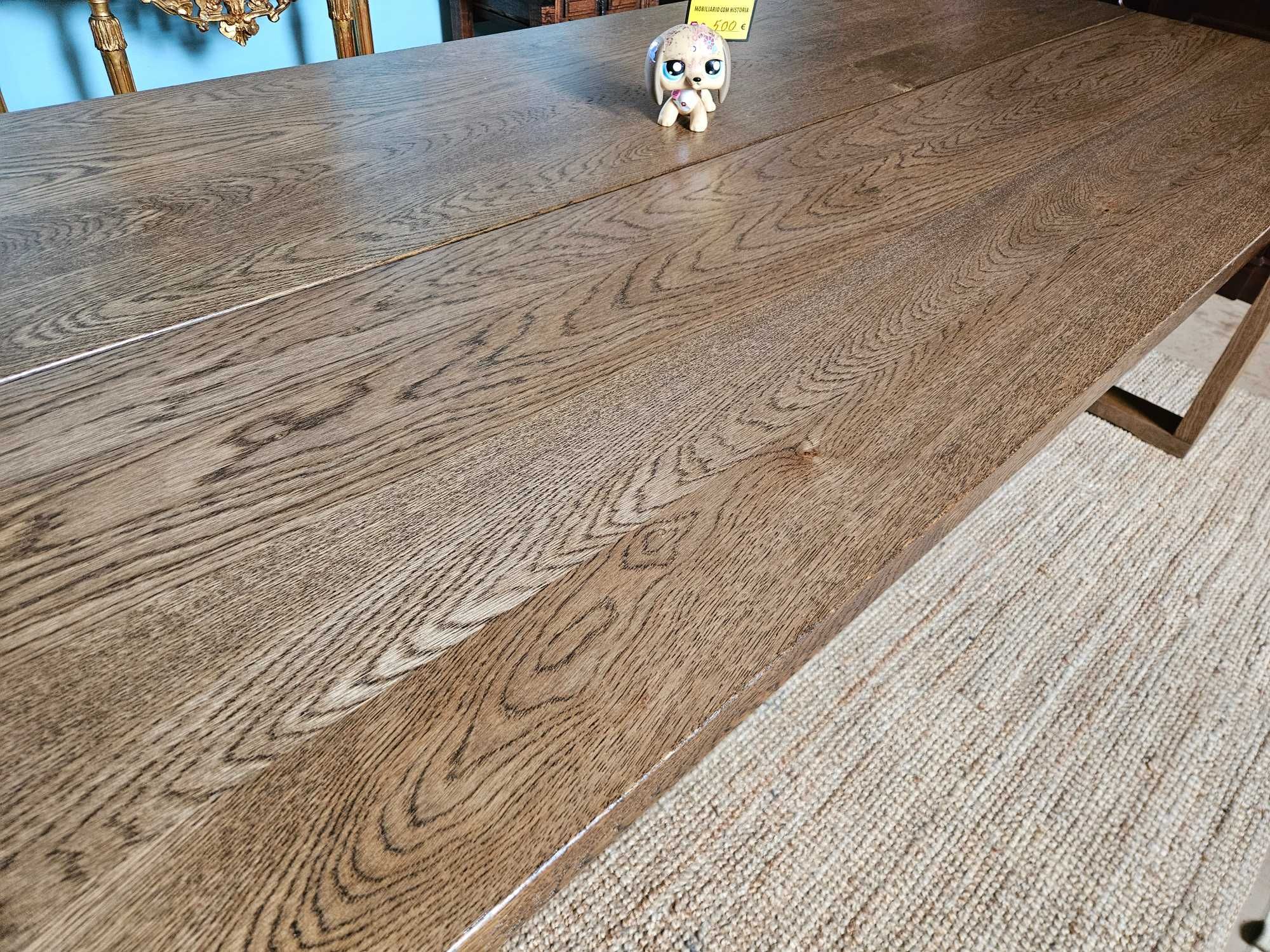 Mesa para sala ou escritório em chapa de carvalho - Sem marcas de uso