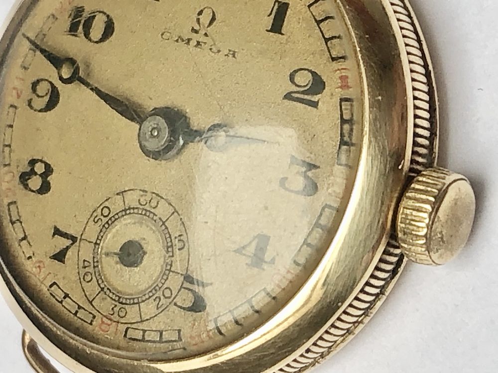 Zegarek mechaniczny Omega 14k złoto gold