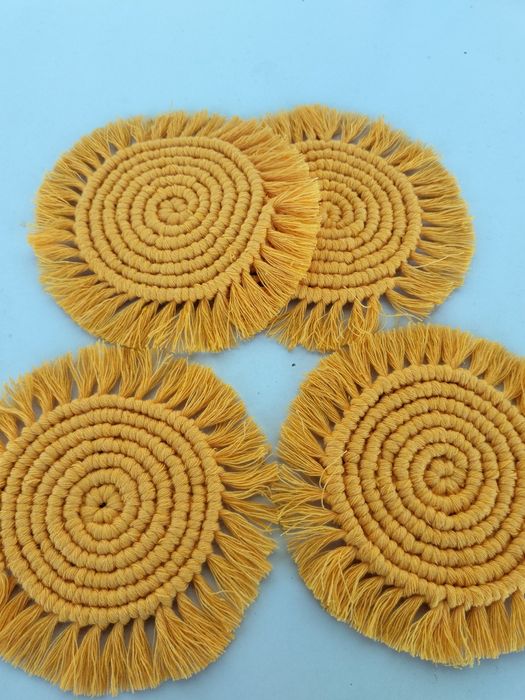 Base para copo em Macramé