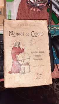Manual do Colono 1900 colonias portuguesas Alfredo Pimentel