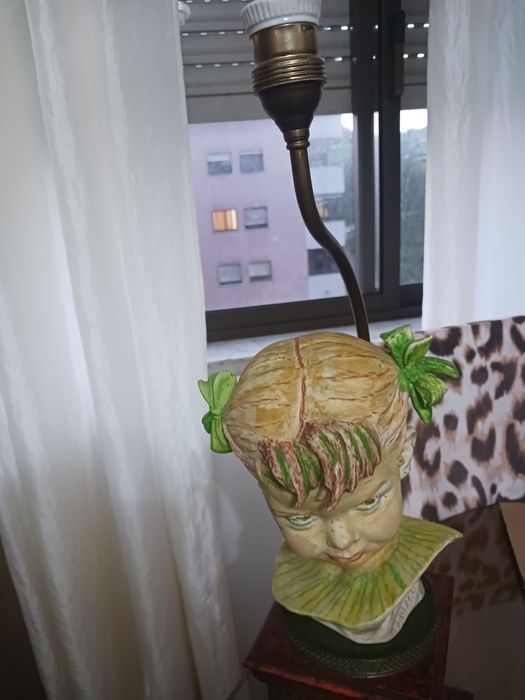 Candeeiro porcelana Capodimonti