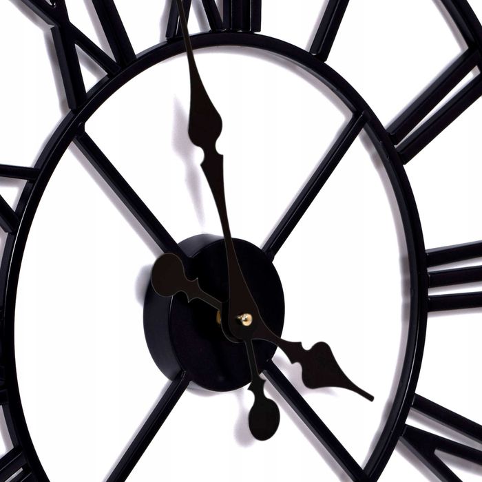 Nowy zegar vintage duży metalowy zegar ścienny 50 cm