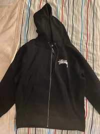 zip up preto da stussy