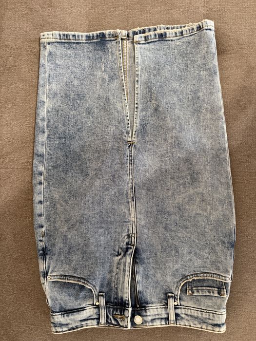 Спідниця міді Guess денім