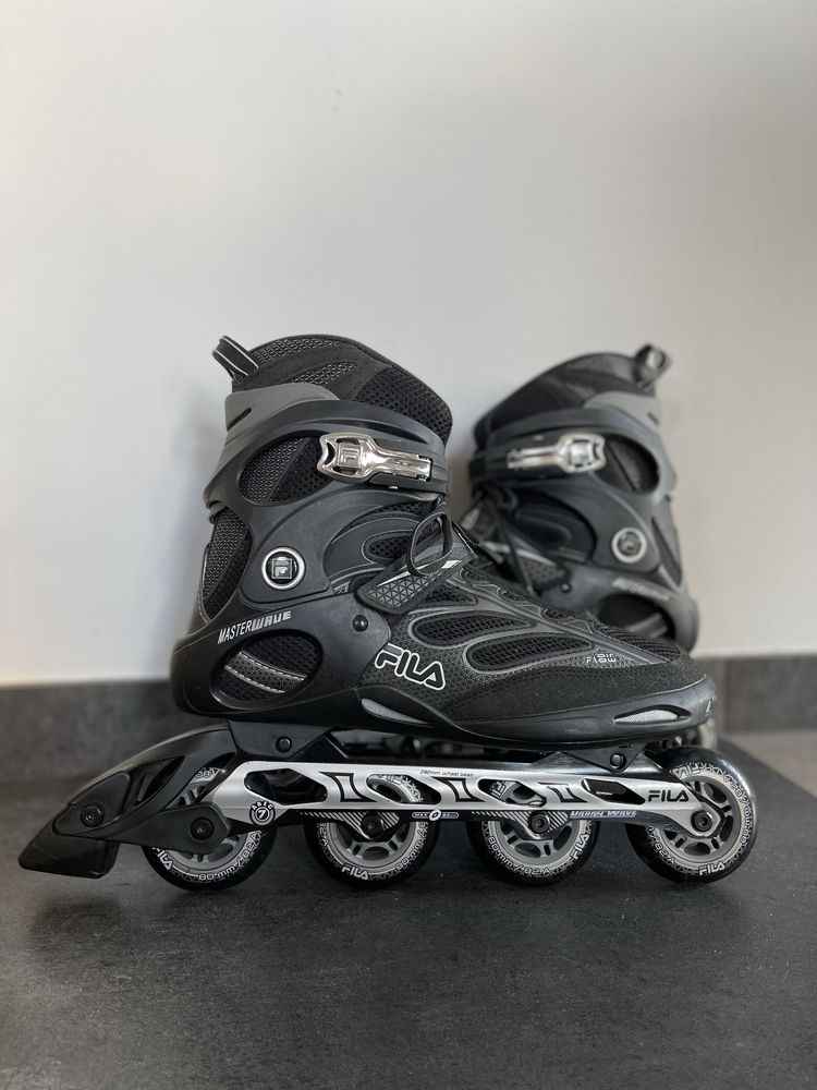 Rolki fila master wave czarne szare 45 wkladka 29,5