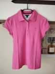 Tommy Hilfiger koszulka polo różowa bawełniana M 38