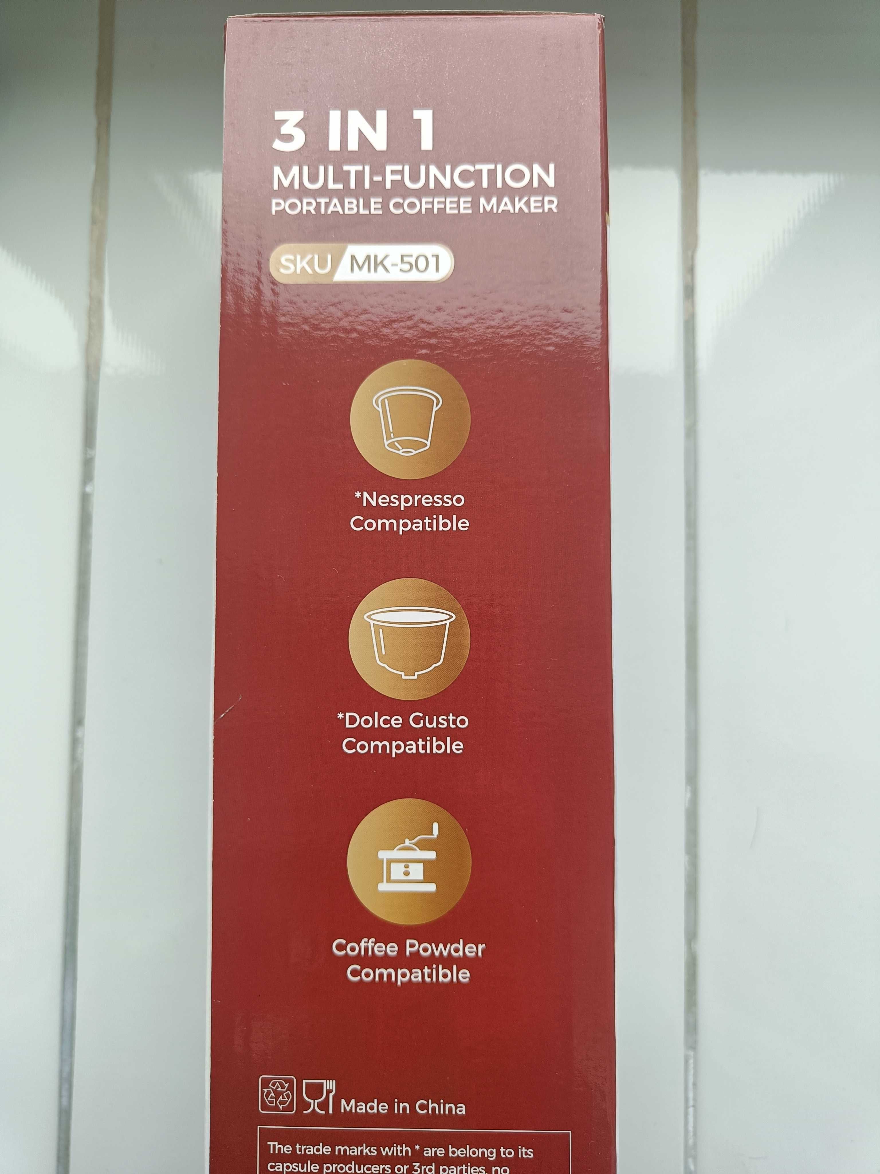Портативна кавова машина Cafelffe 3 в 1 (для капсул і меленої кави)