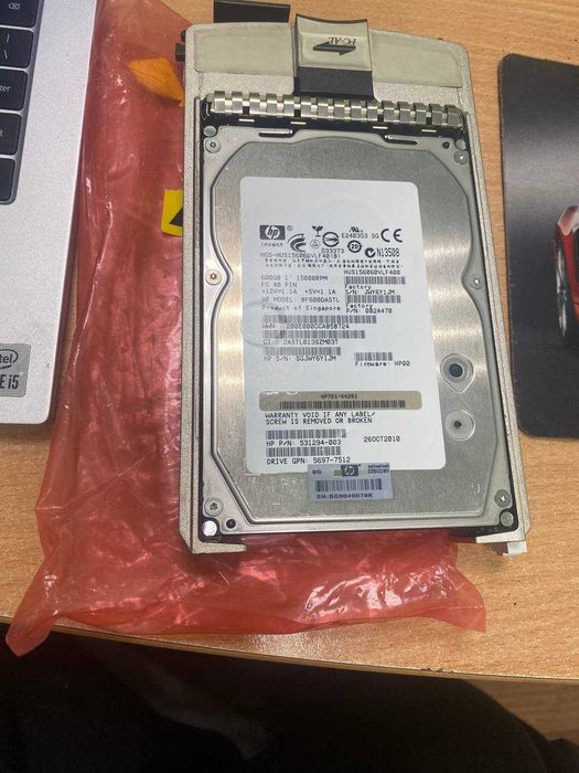 Жесткий диск 531995-001 HP Enterprise 600GB 15K 3,5" Fibre Channel