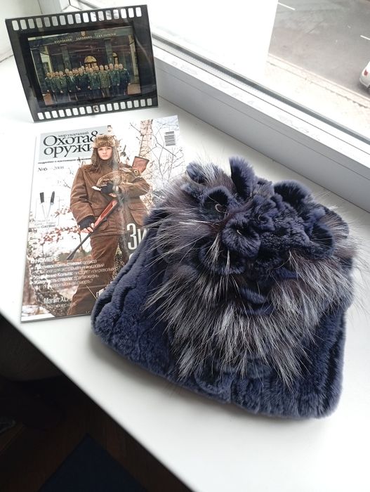 Меховая зимняя шапка для женщин, мех кролика рекс