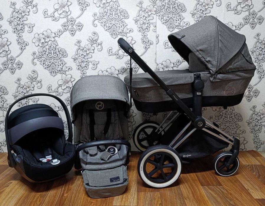 Cybex Priam Manhattan Grey коляска 2в1, або з автокріслом