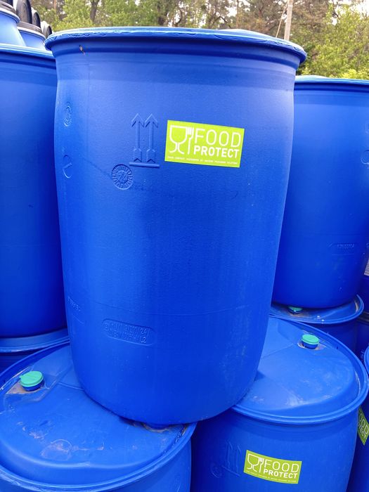 Бочка харчова тара, ємність пластикова б/в 100л( під дві корки, проб)