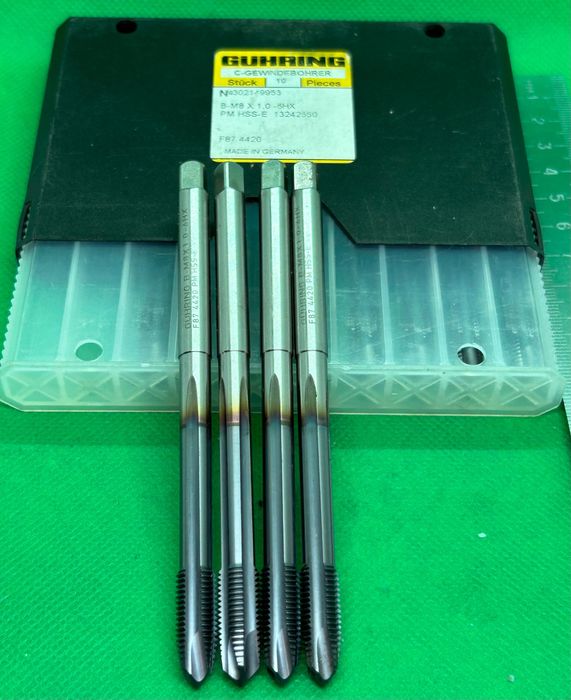 Метчики Guhring, ТВЕРДОСПЛАНЫЕ,HSS-E-PM 8х1 14х1,25 14х1,5 1/2-13 UNC