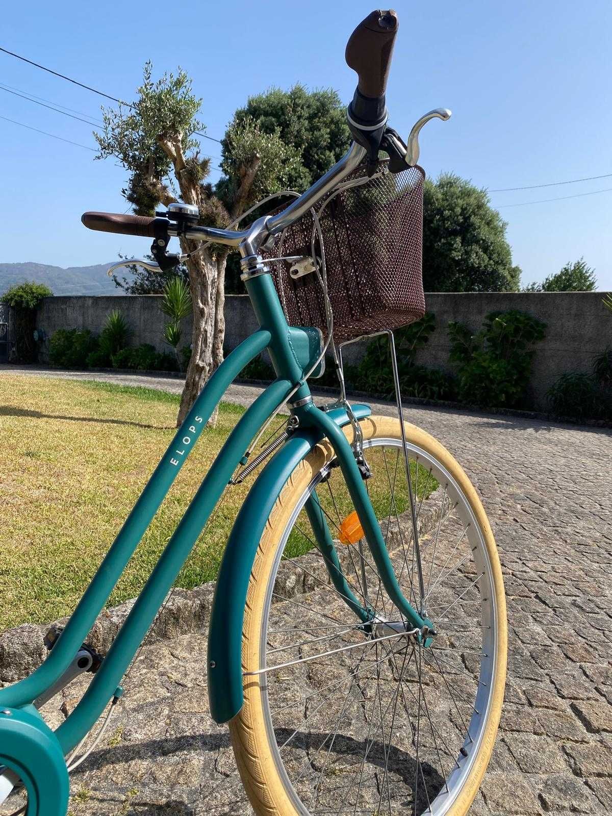 Bicicleta de Cidade Elops 520 Verde