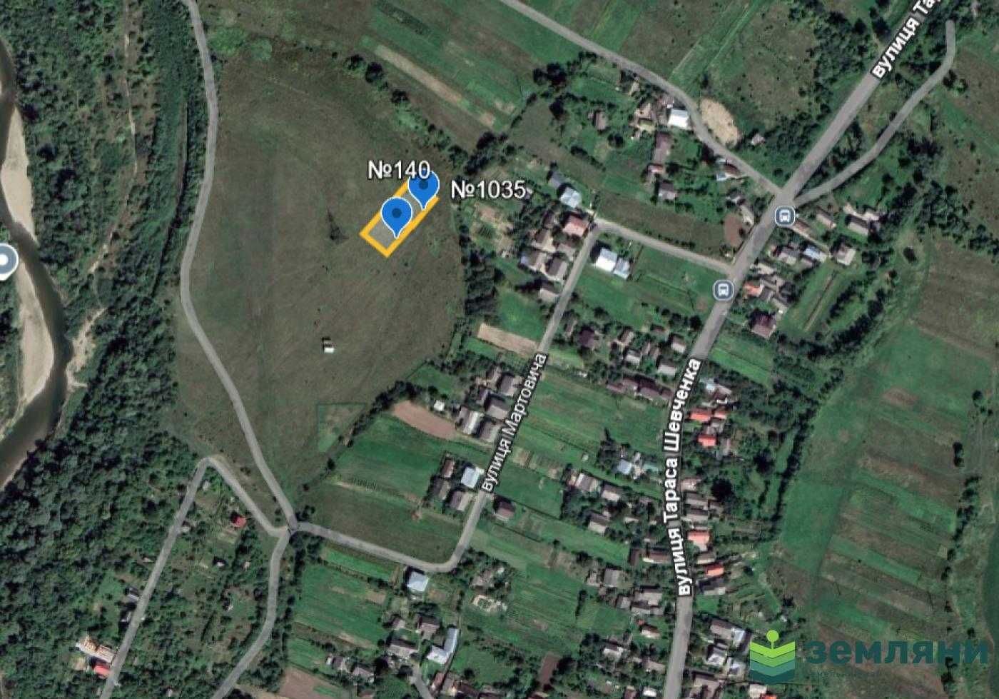 Продається ділянка 8 сот під будівництво в с. Підлужжя