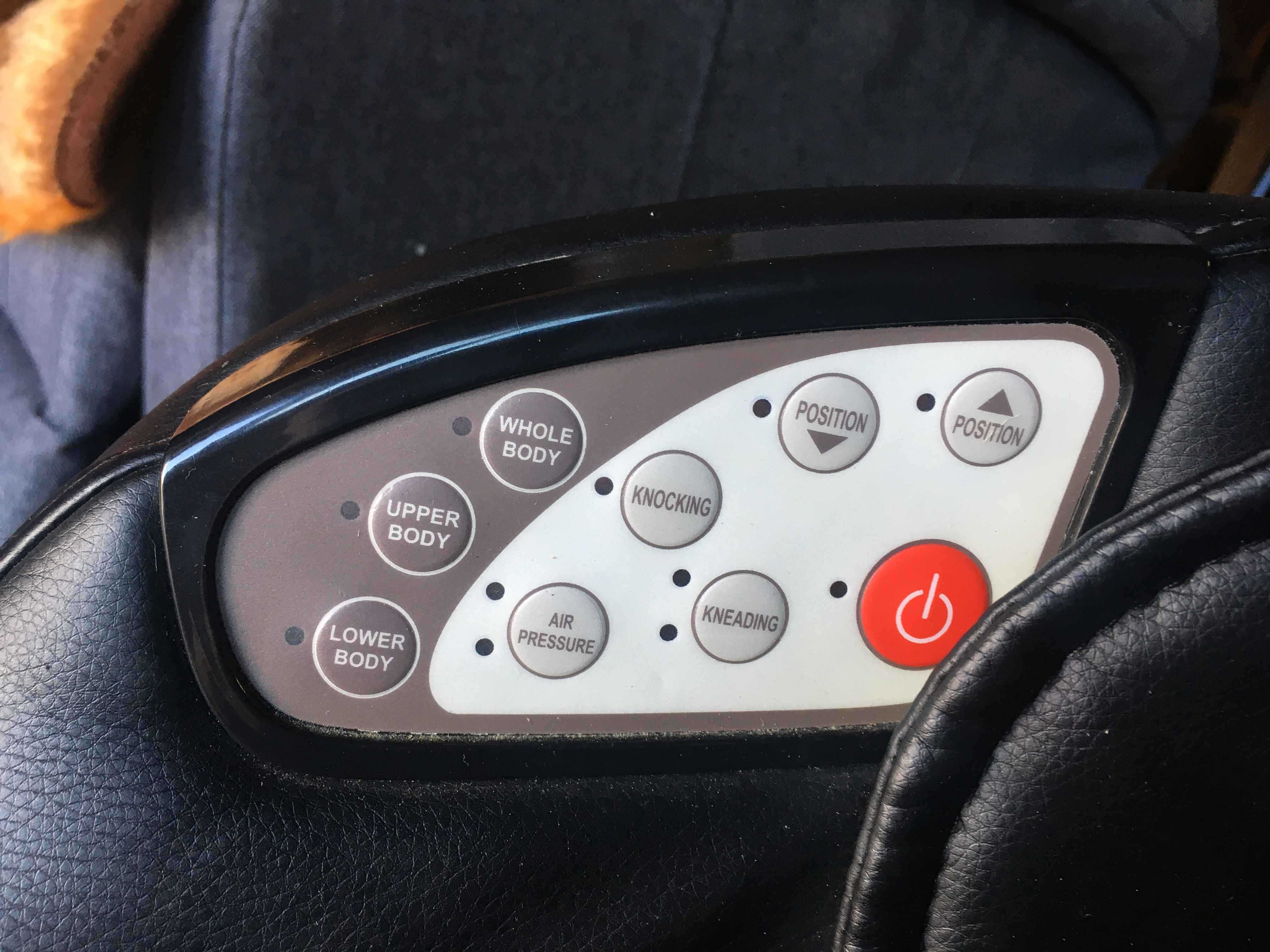 Fotel masujący bluetooth głośniki Naipo MGC HR A150