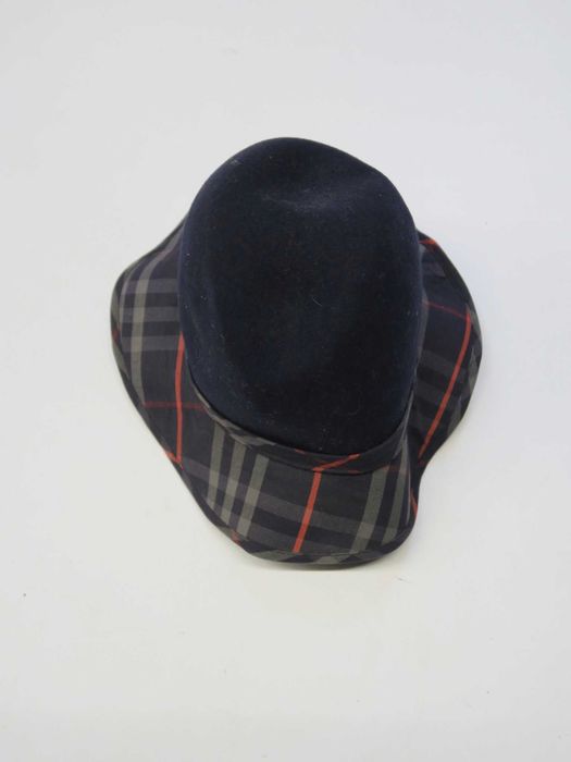 Burberrys kapelusz w kratę vintage