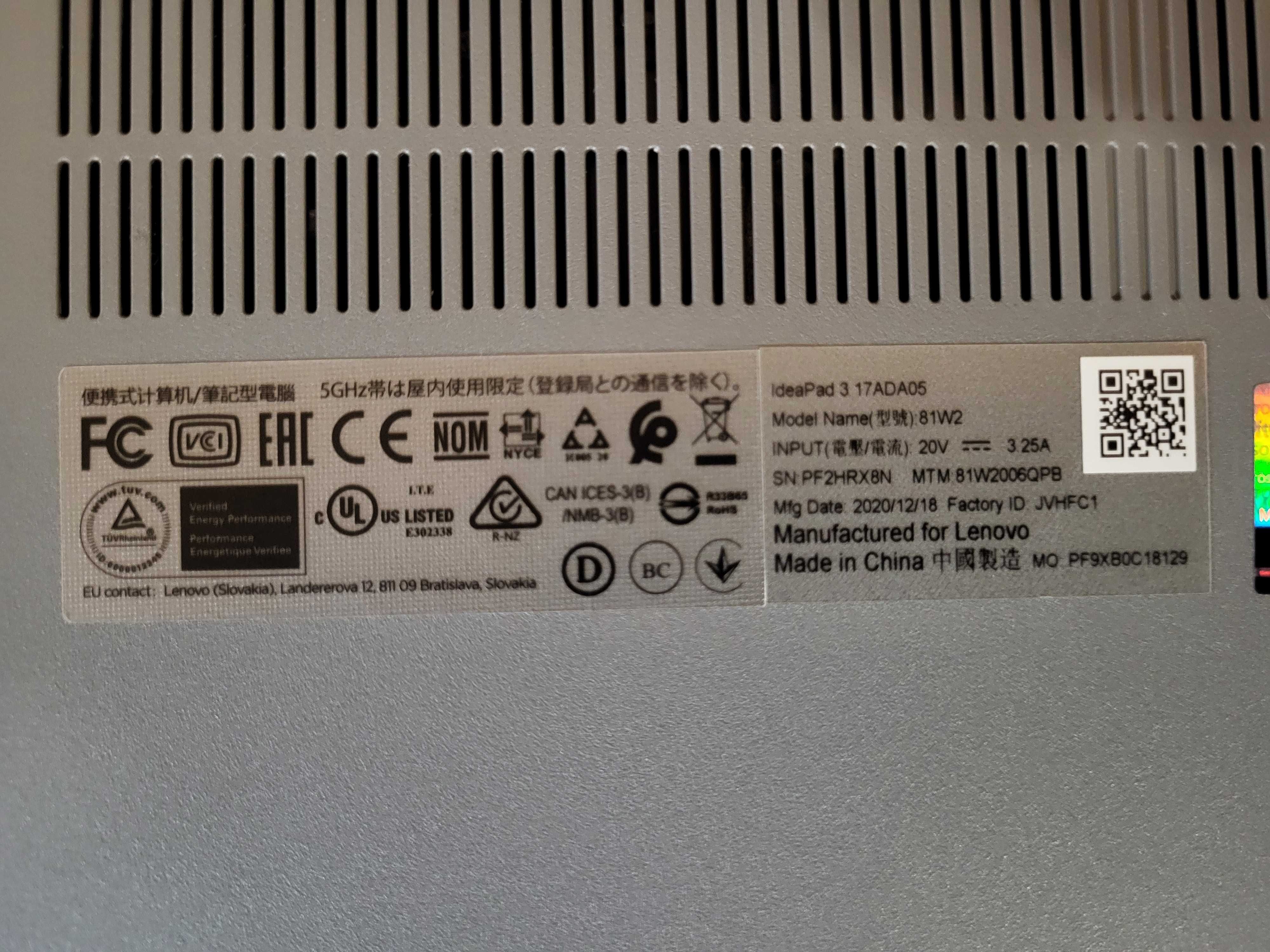 Laptop Lenovo 17" nowy model, do gier itp!