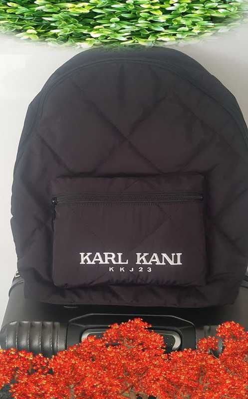 Karl Kani - plecak - czarny signature Quilted