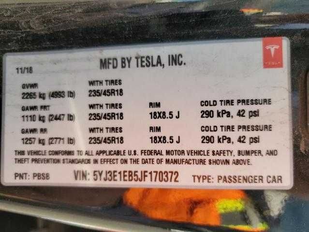 Tesla Model 3 Long Range Dual Motor  2018 рік