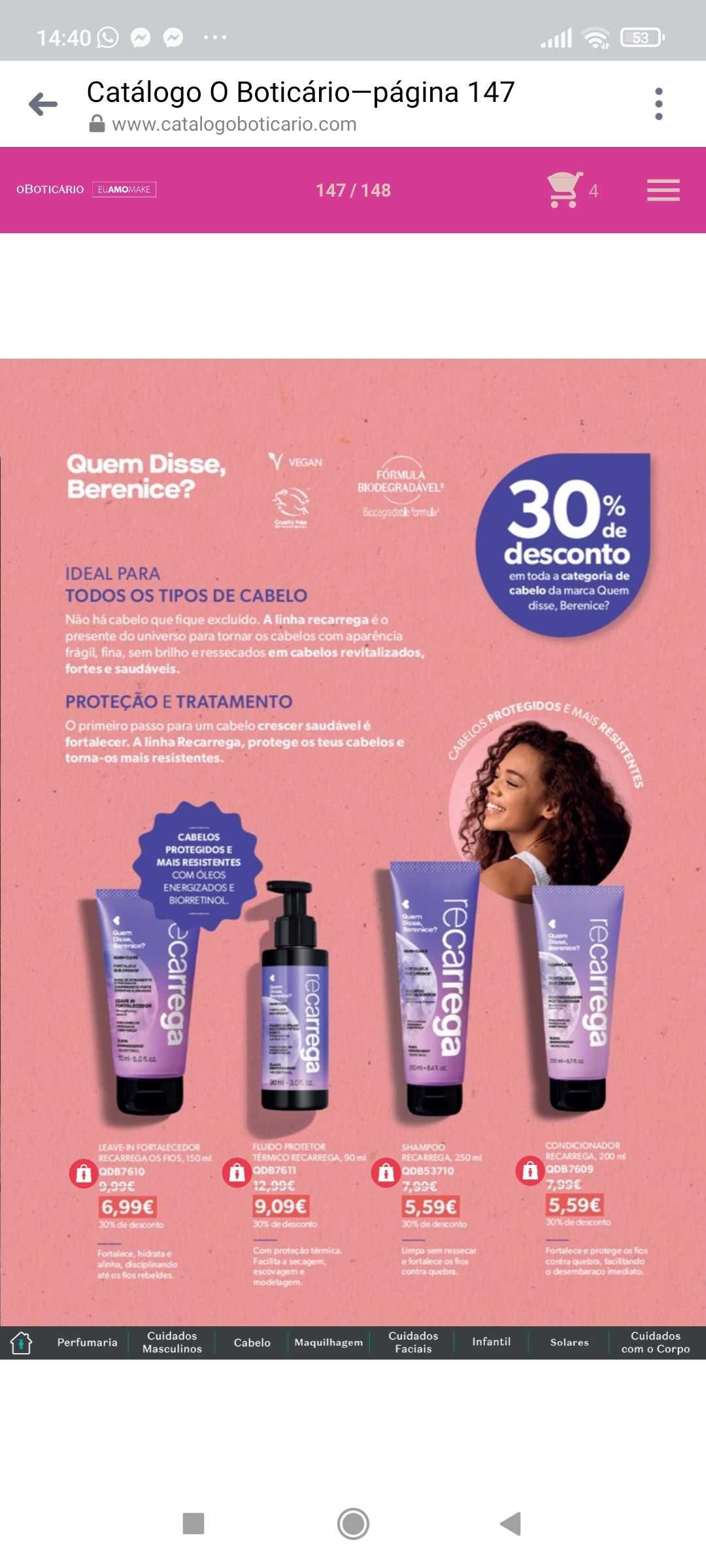 Kit boticario pronta entrega