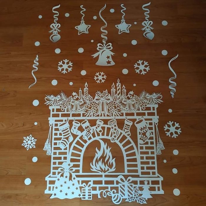 Новорічні наліпки вікна. Приймаю замовлення