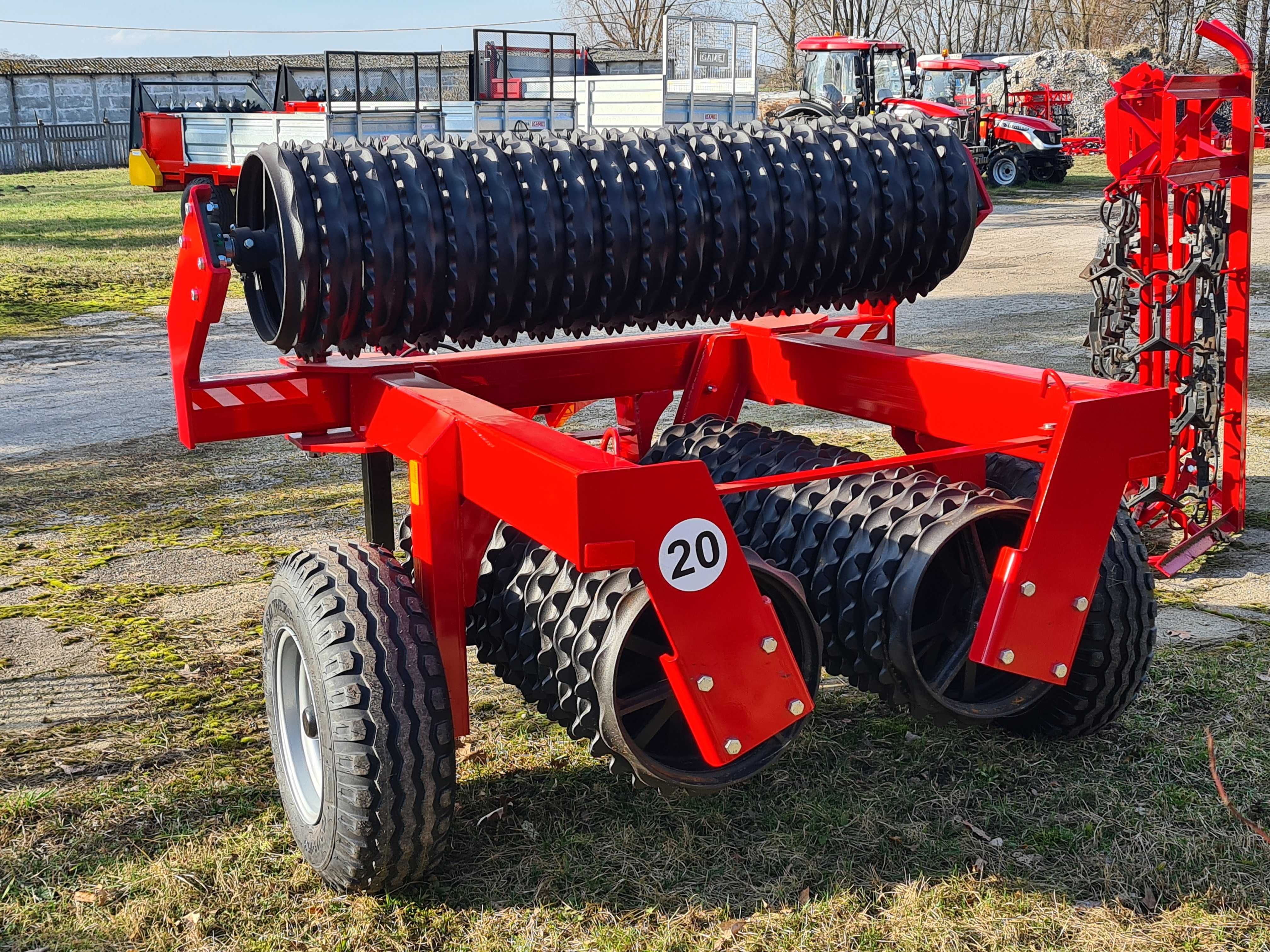 Wał Cambridge AGRO-FACTORY 4,5m fi 530 posiewny ugniatający uprawowy