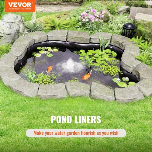 Pond Liner, Fish Liner, 30 x 35 pés, 45 Mil EPDM