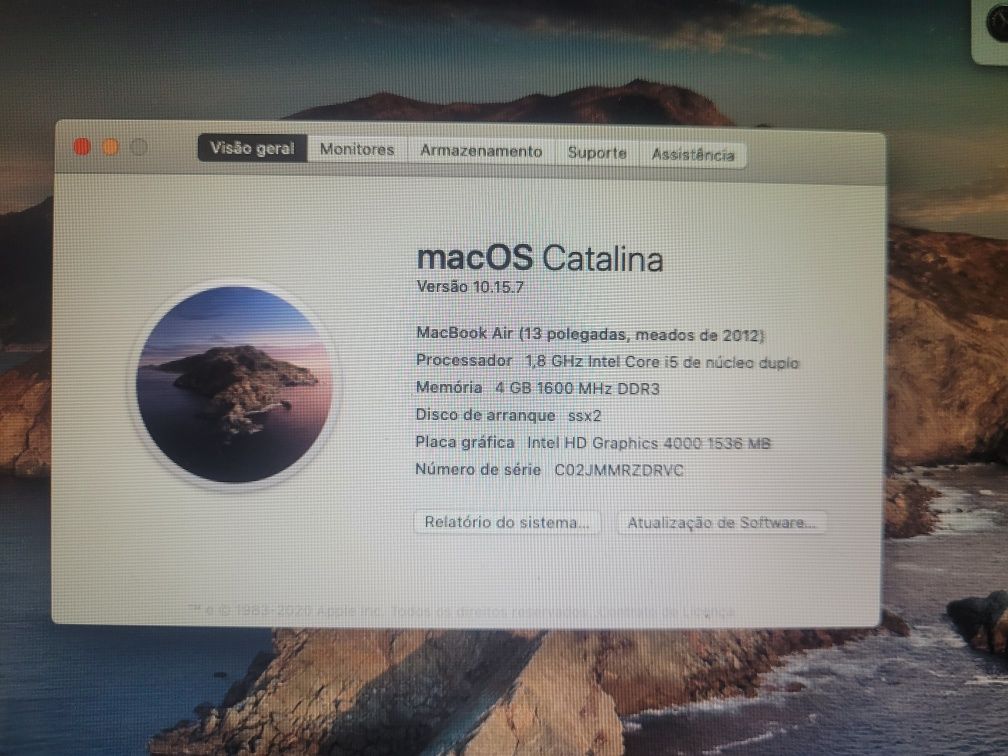 MacBook Air 13 - Meados 2012