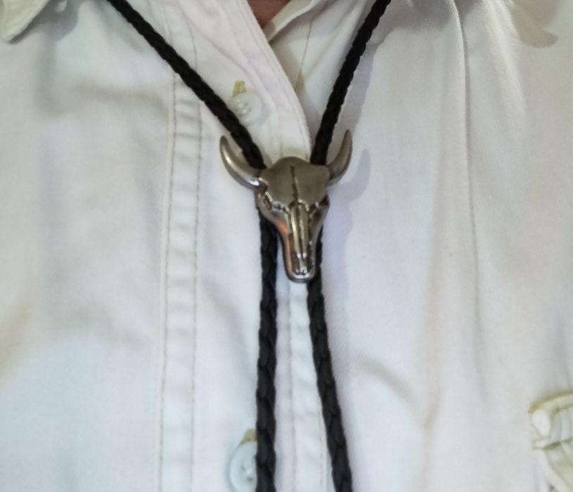 Bull Skull ковбойский галстук  шнурок боло