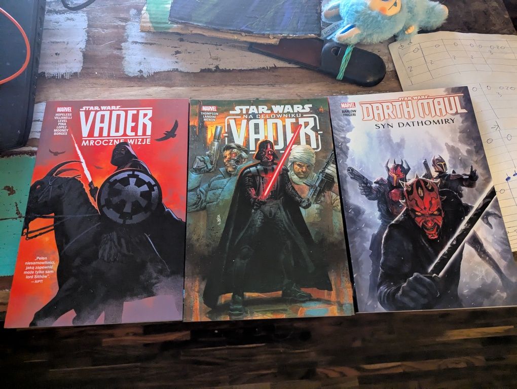 Star wars 3 komiksy: Vader mroczne wizje, na celowniku, darth maul syn