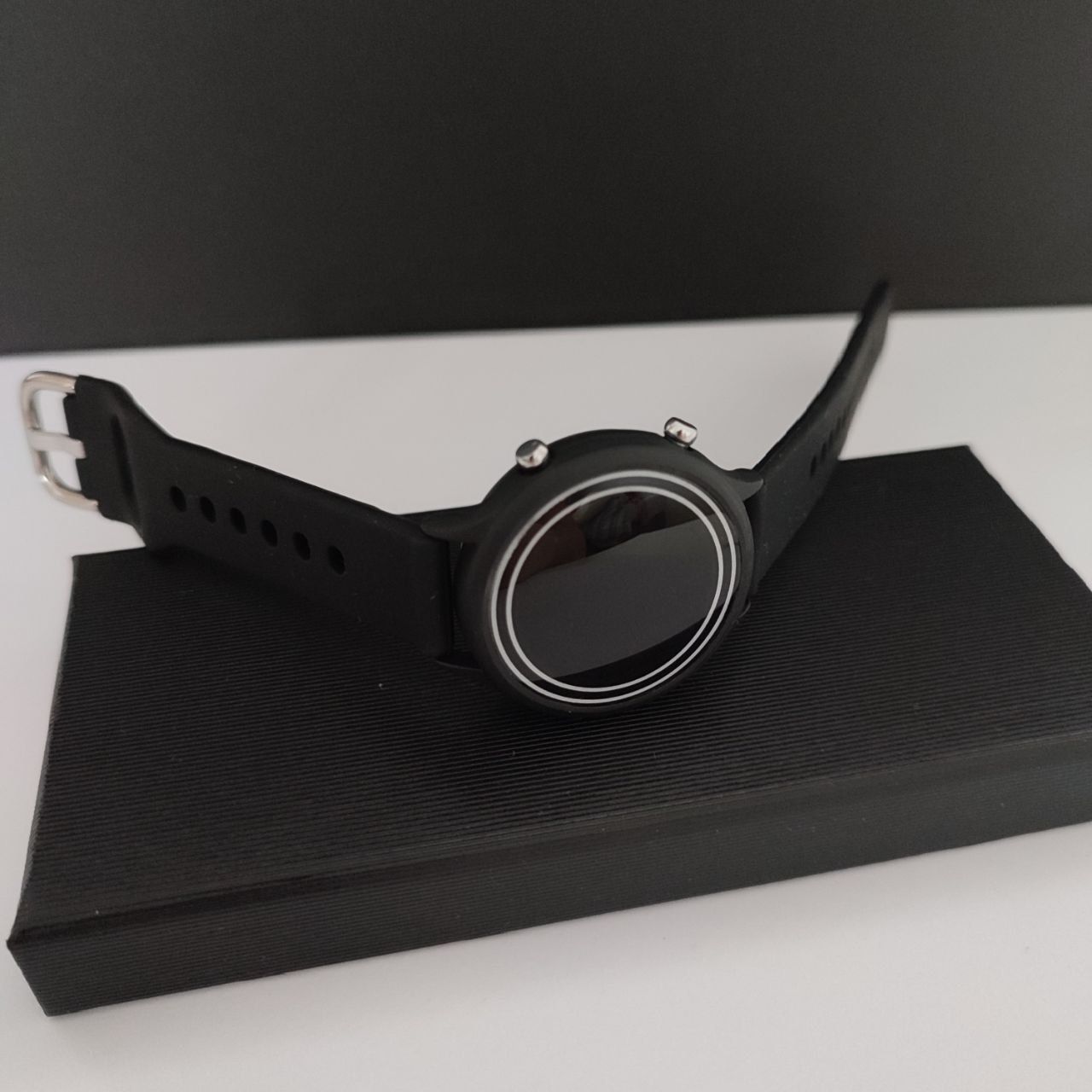 Zegarek damski czarny LED datownik silikonowy pasek na Prezent