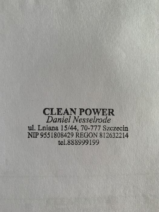 Pranie dywanów i tapicerek meblowych Clean Power Szczecin