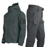 Komplet Softshell Bluza+Spodnie ocieplane 100% poliester Grey L