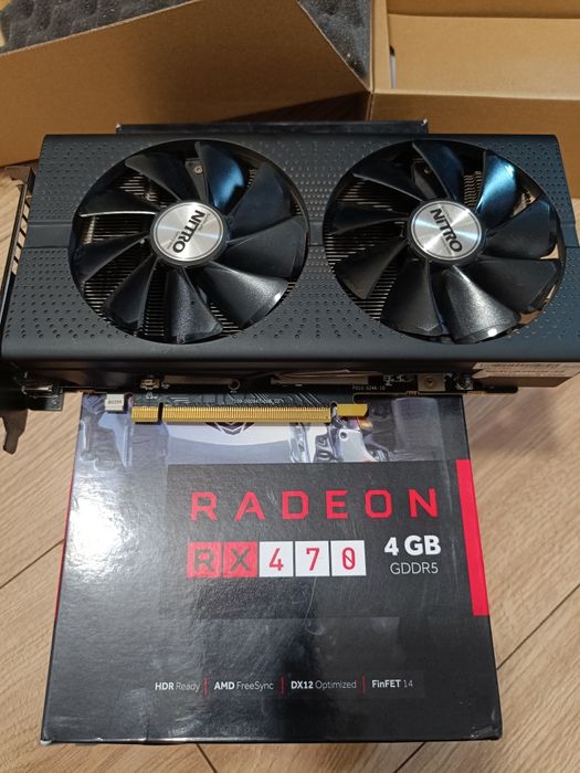Відеокарта ігрова RX470 SAPPHIRE NITRO 4GB