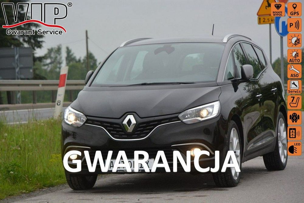 Renault Grand Scenic 1.2TCe nawigacja gwarancja przebiegu 7 osobowy Android Auto PDC x2