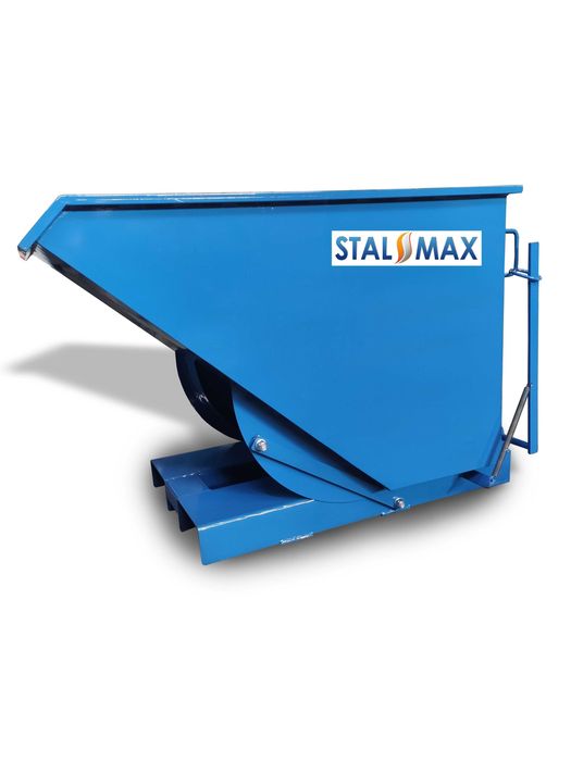 Kontener 0,5 m3, Pojemnik samowyładowczy koleba złom, Stal-Max, 500 L