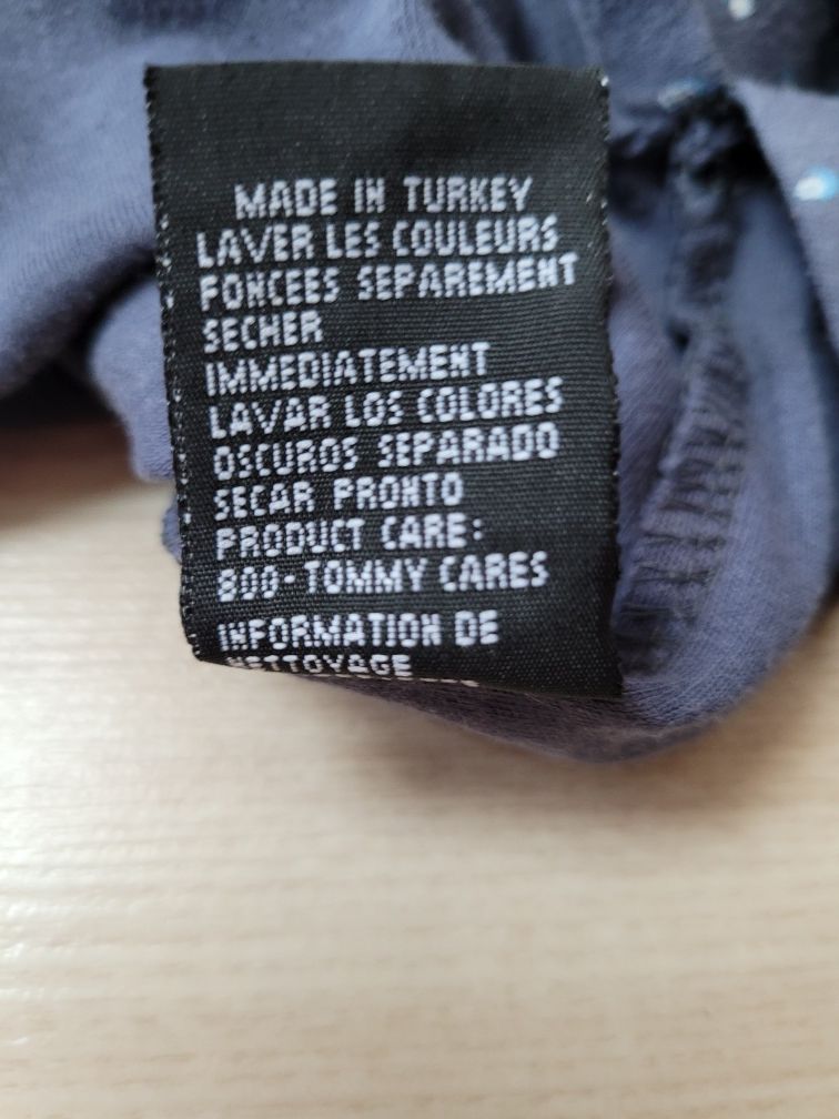 Bluzka polo XL męska Tommy Hilfiger t-shirt męski błękitna niebieska