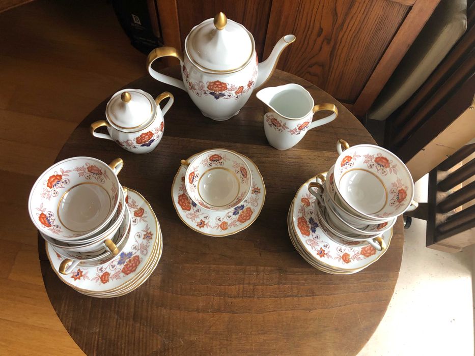 Serviço de chá porcelana SP Coimbra