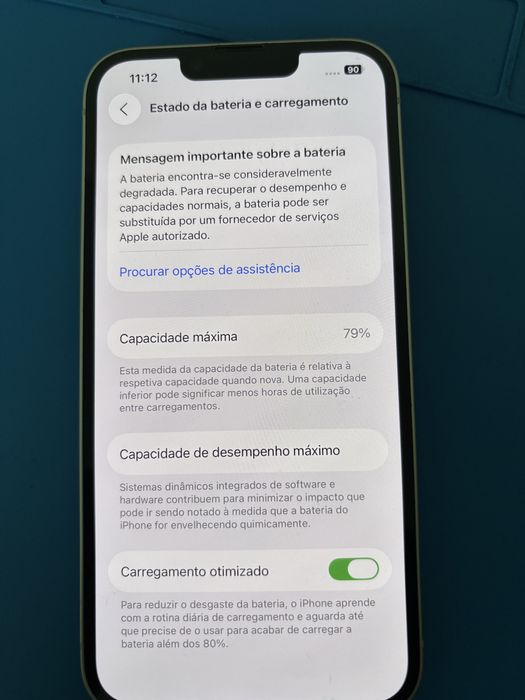 iPhone 14 128GB Lilás – Como NOVO + Bateria 79% + Caixa original