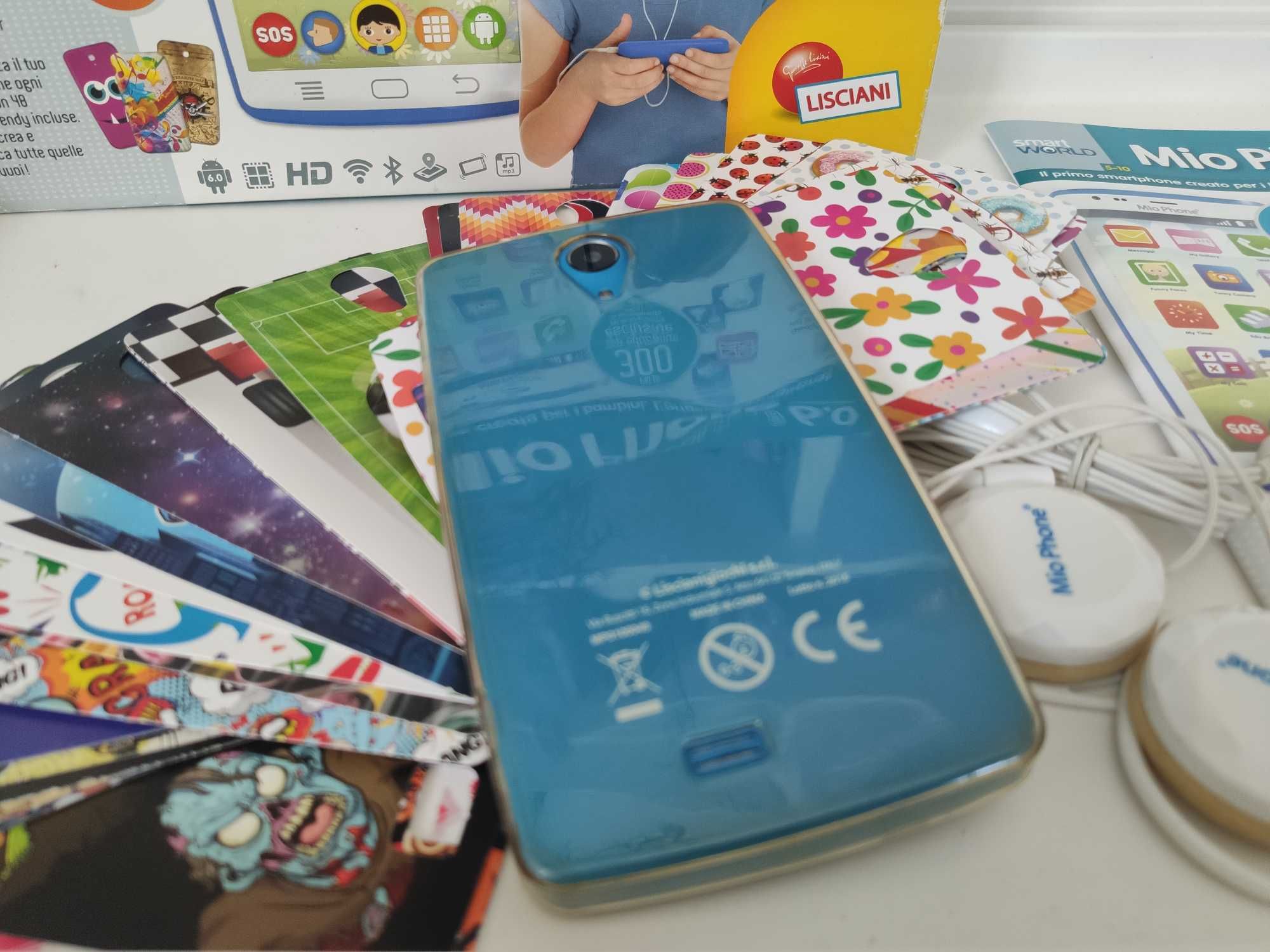 Mio Phone 6.0 smartfon LIŚCIANI Evolution niebieski ZESTAW