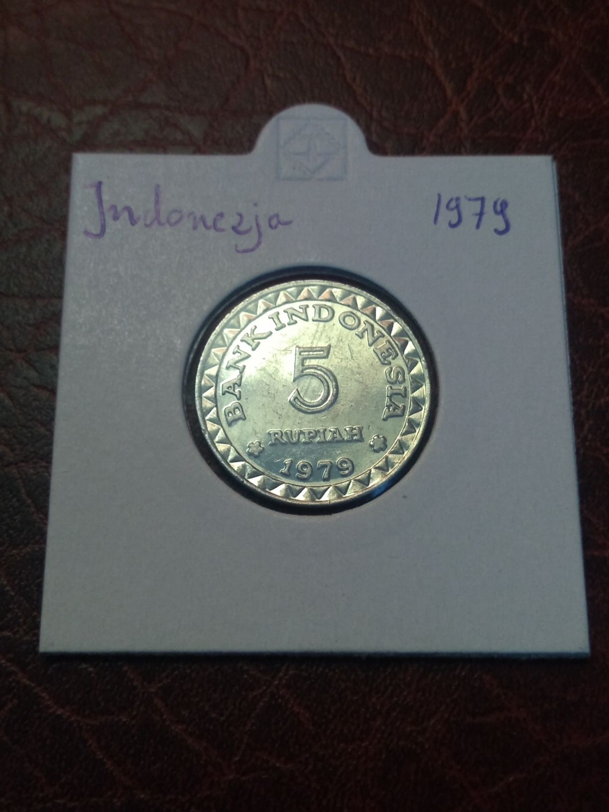 Moneta Indonezja 5 rupii 1979 FAO